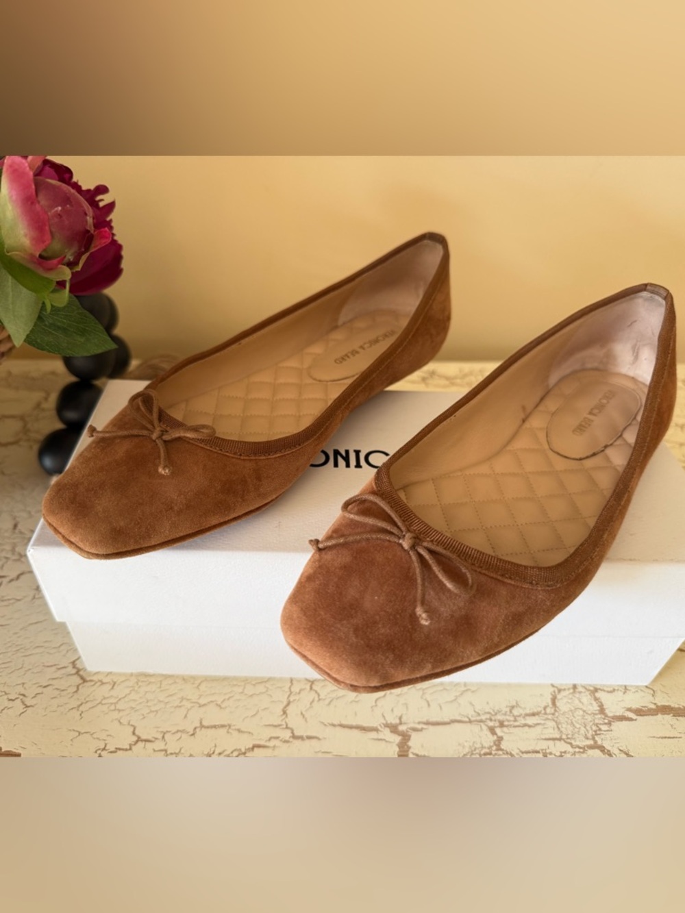 Veronica Beard Beatrix Suede Ballet Flats – Size 7.5